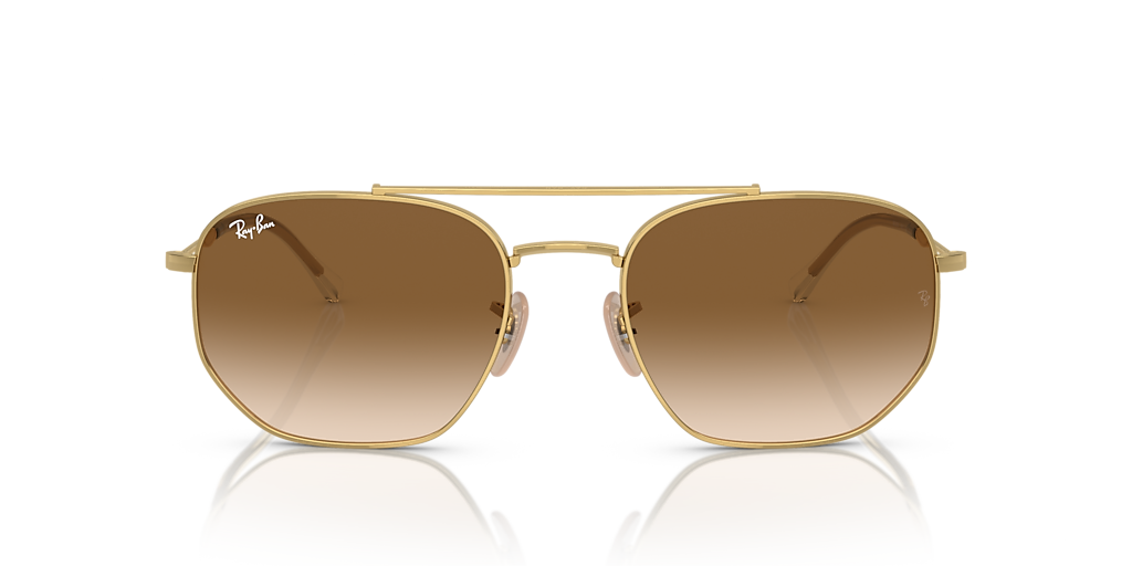 RAY-BAN RB3707 Gold - Unisex Sunglasses, Brown Lens