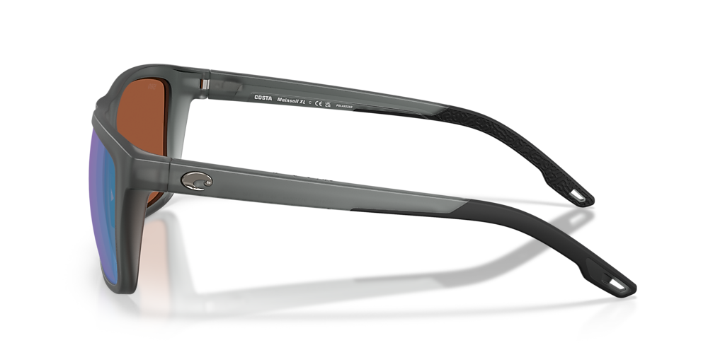 COSTA 6S9131 Mainsail XL Matte Gray Smoke - Men Sunglasses, Green Mirror Lens
