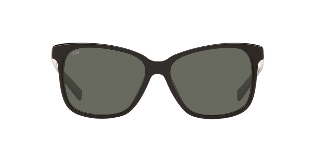 COSTA 6S2009 May Shiny Black - Women Sunglasses, Gray Lens