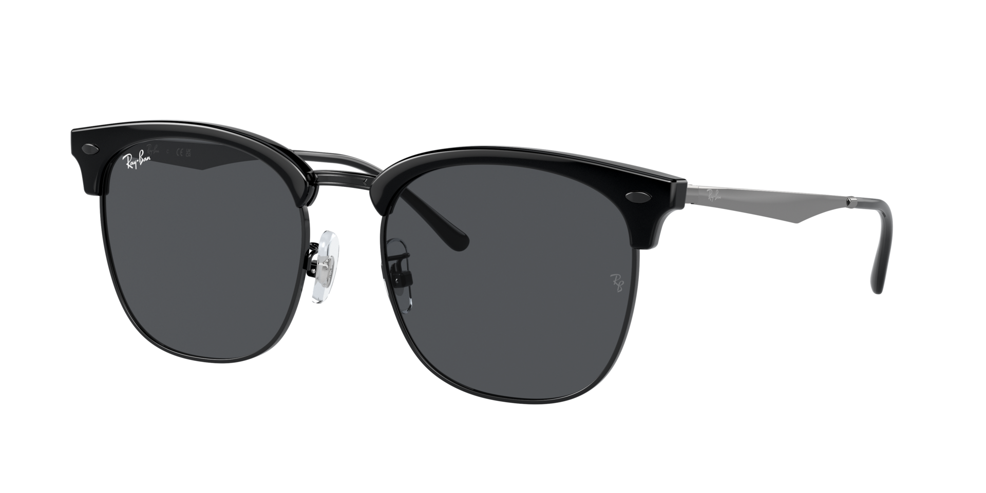 Ray-Ban Unisex Sunglass RB4418D - Frame color: Black On Black, Lens color: Dark Grey