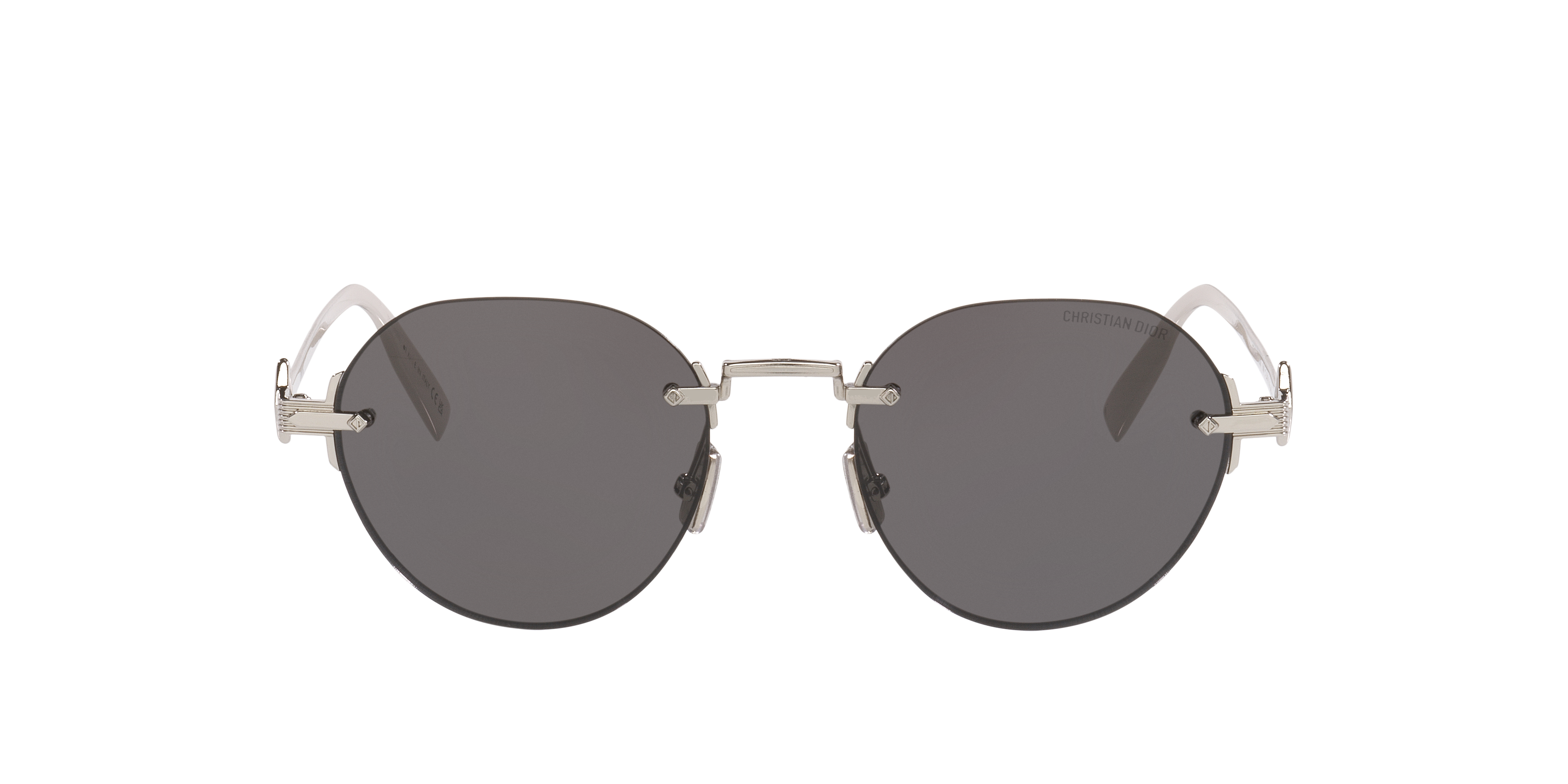 DIOR CD Diamond R5U XXS (50 - 19) with Grey lenses and Silver