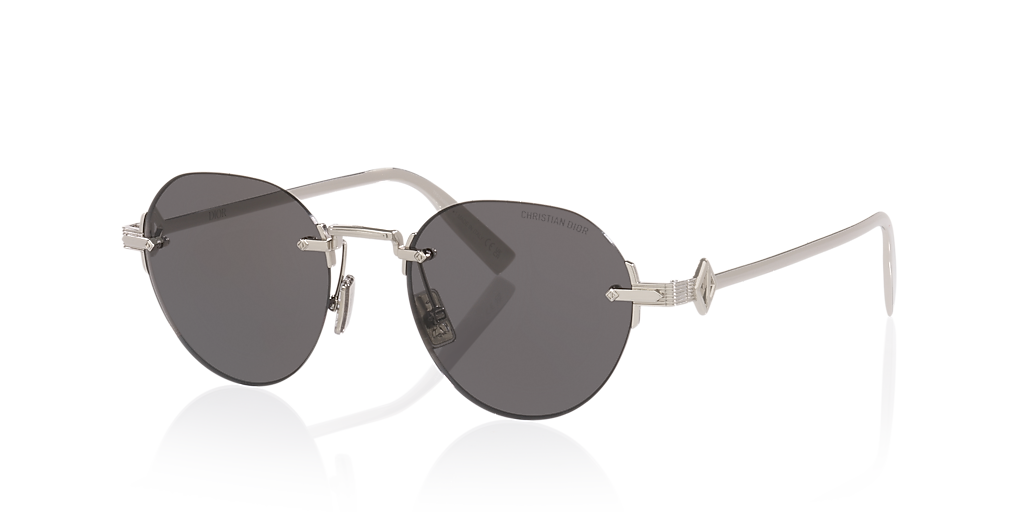 DIOR CD Diamond R5U XXS (50 - 19) with Grey lenses and Silver