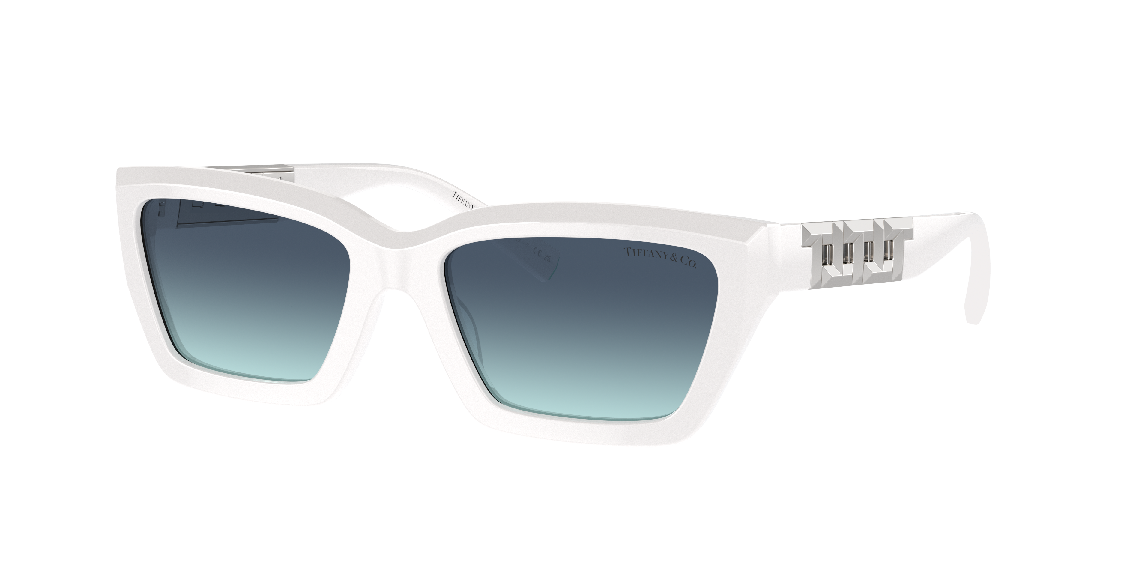 Tiffany & Co . 52mm Gradient Square Sunglasses In White