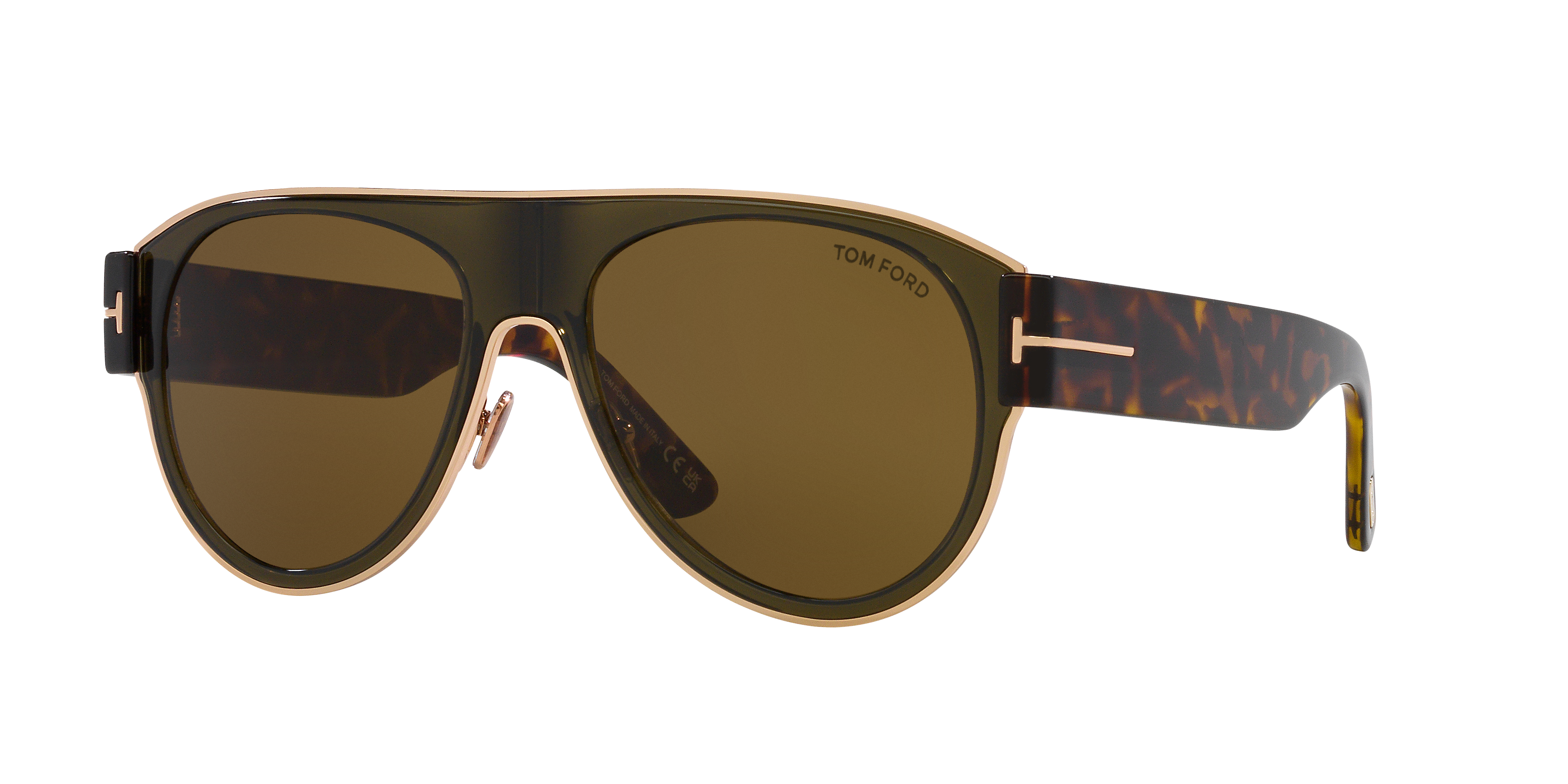 送料関税込◆TOM FORD LYLE-02 サングラス トムフォード Tom Ford Lyle-02 XXL (58 - 18) with Brown lenses and Yellow