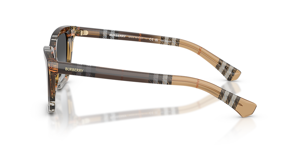 Burberry BE4468 L (54 - 15) with Grey lenses and Brown frame