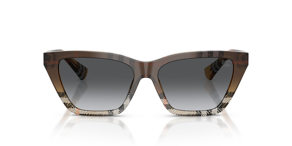 Burberry BE4468 L (54 - 15) with Grey lenses and Brown frame