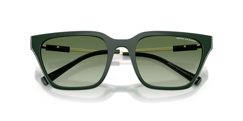 Armani Exchange AX4158S M (55 - 20) with Green lenses and Green