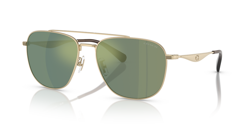 Coach HC7172 CW404 XXL (59 - 17) with Green lenses and Gold frame