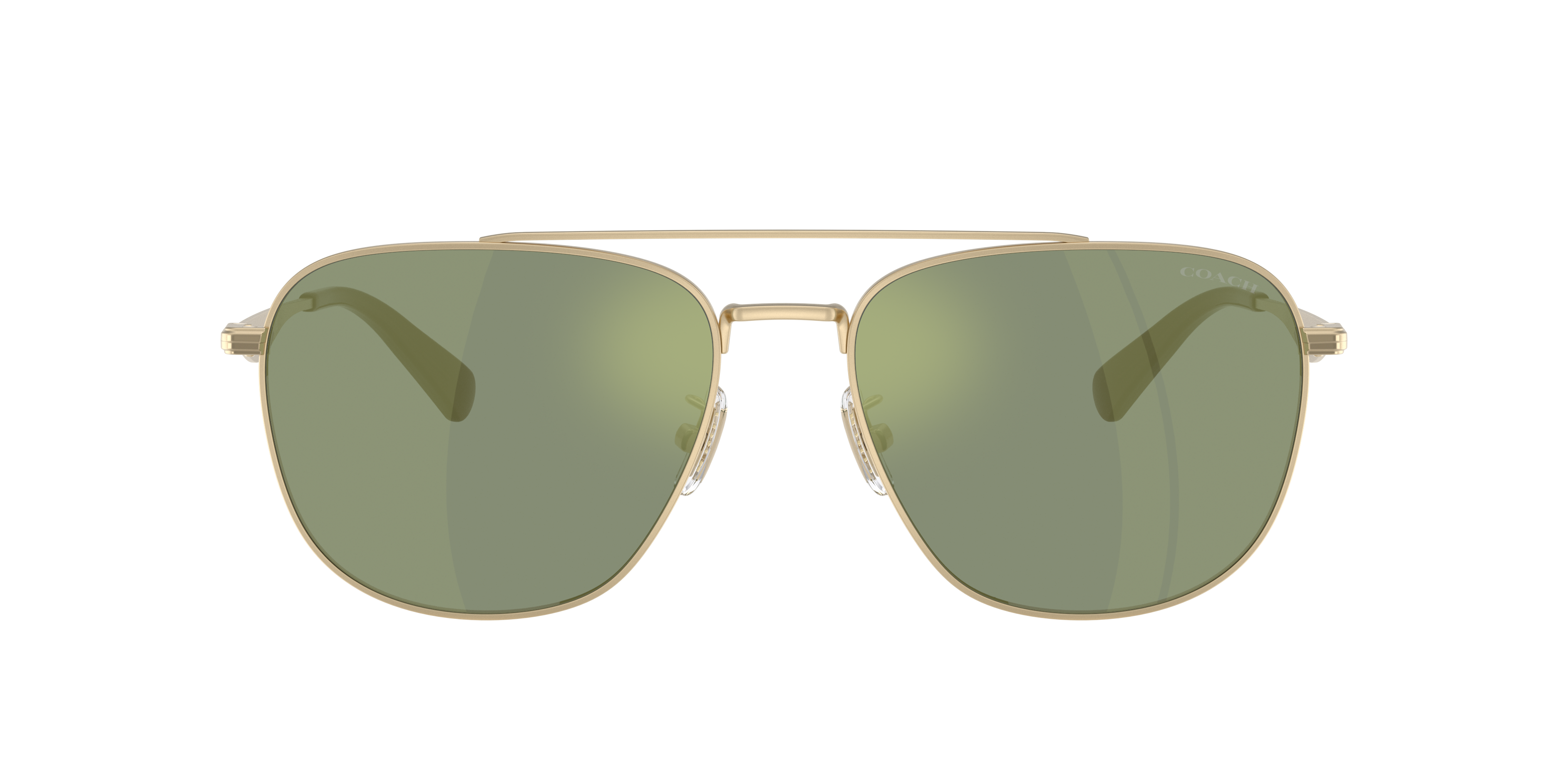 Coach HC7172 CW404 XXL (59 - 17) with Green lenses and Gold frame