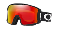 OAKLEY OO7093 Line Miner M Snow Goggles Matte White - Unisex Sunglasses, Prizm Rose Gold Iridium Lens