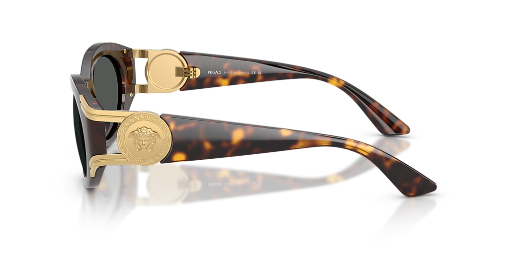 Versace VE4503U L (55 - 18) with Grey lenses and Tortoise  display picture 2