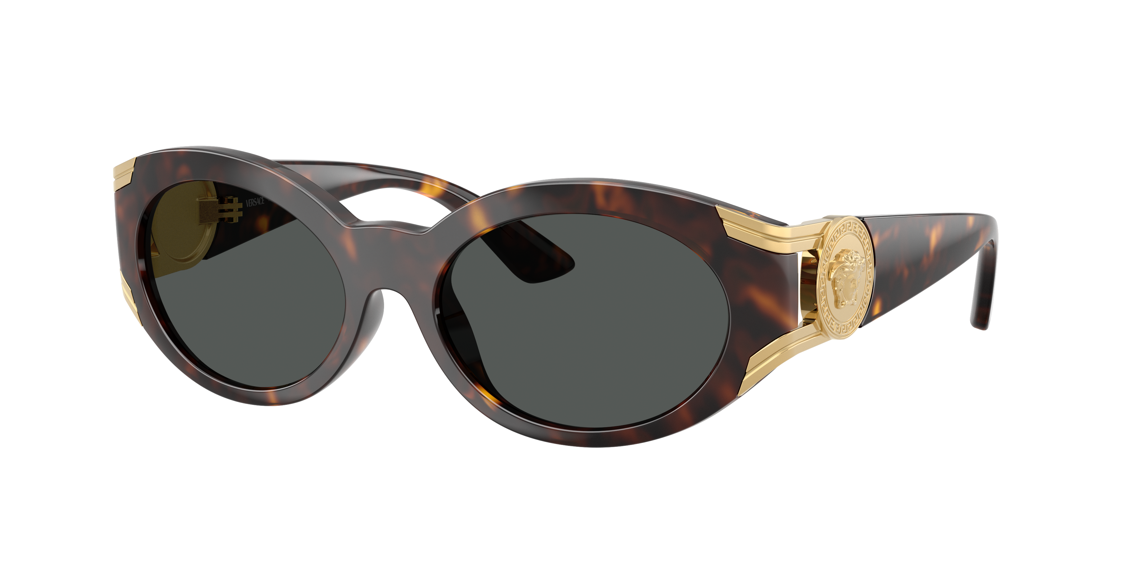 Versace Woman Sunglass VE4503U -  Frame color: Havana, Lens color: Dark Grey