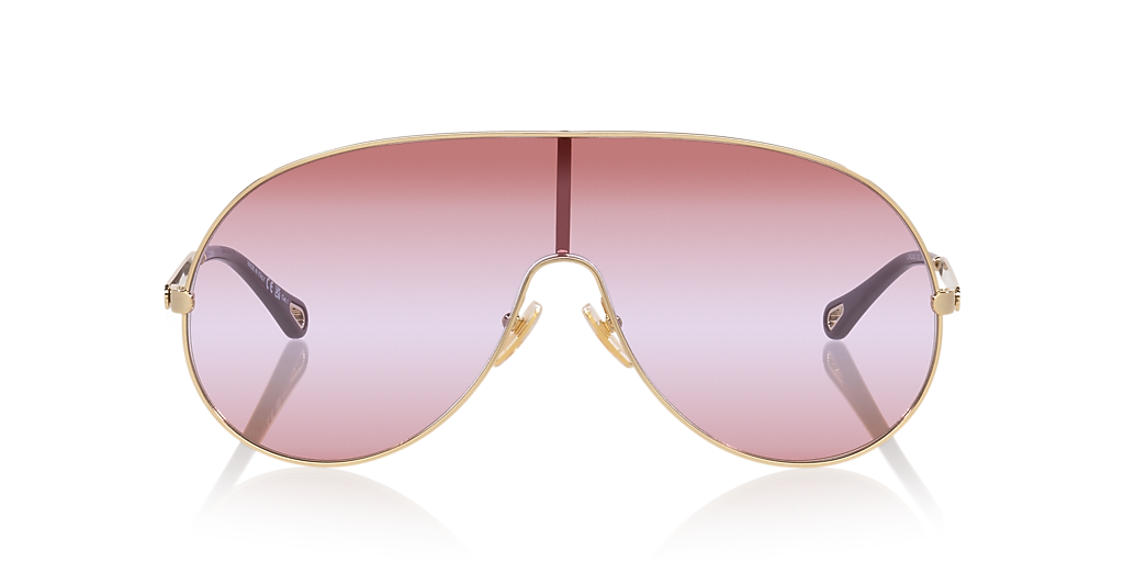 Chloe Red and Gold Sunglasses Chloe Ch0024S-004 Sunglasses Red Gold main image 4