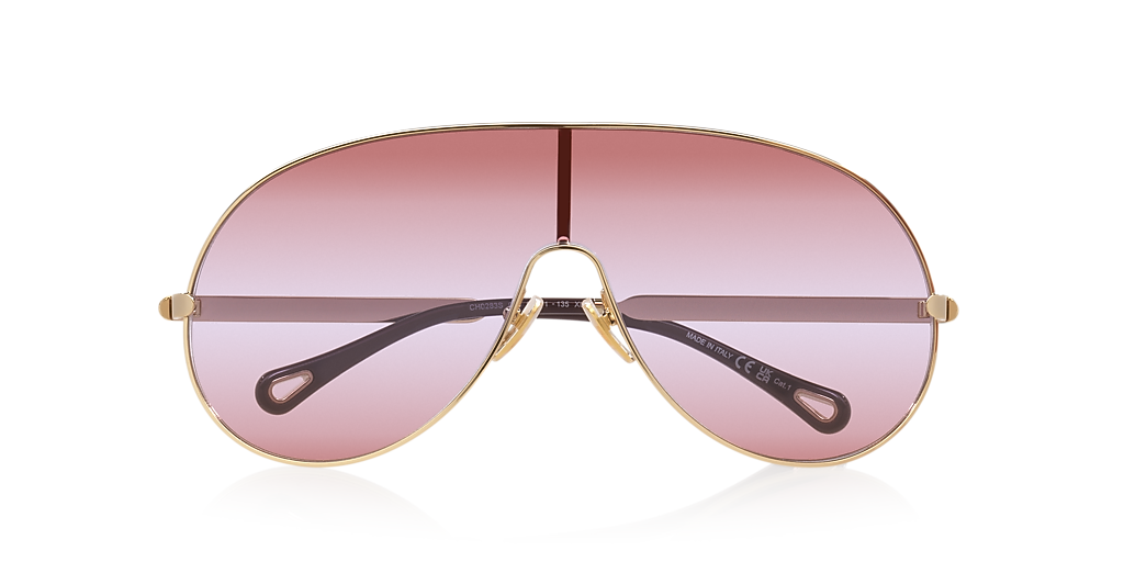 Chloé CH0283S XXL (99 - 199) with Red lenses and Gold frame  display picture 1