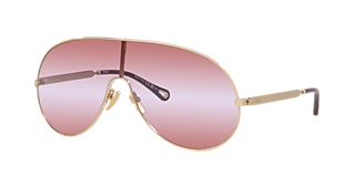 Chloe CH0278S サングラス 大人気 数量限定 送料関税無料 Chloé CH0278S XL (62 - 12) with Green lenses and Gold frame