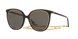 【GUCCI】【新品未使用】アイウェア 　GG0061S-010 Gucci GG0061S XXS (56 - 22) with Grey lenses and Gold frame