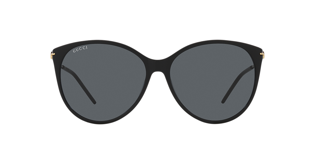 Gucci GG1268SA M (58 - 15) with Grey lenses and Black frame