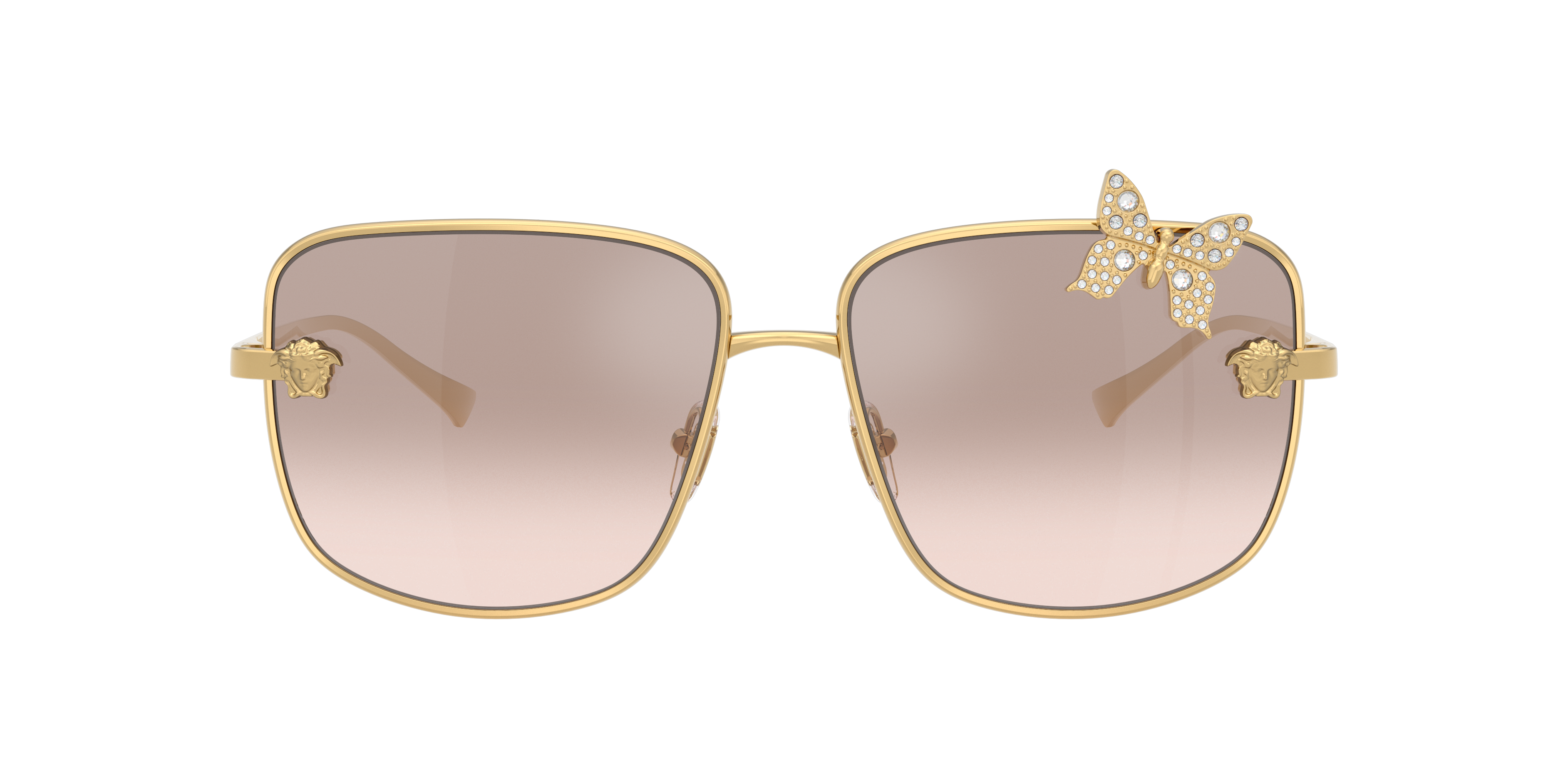 Versace VE2282 XL (59 - 15) with Brown lenses and Gold frame