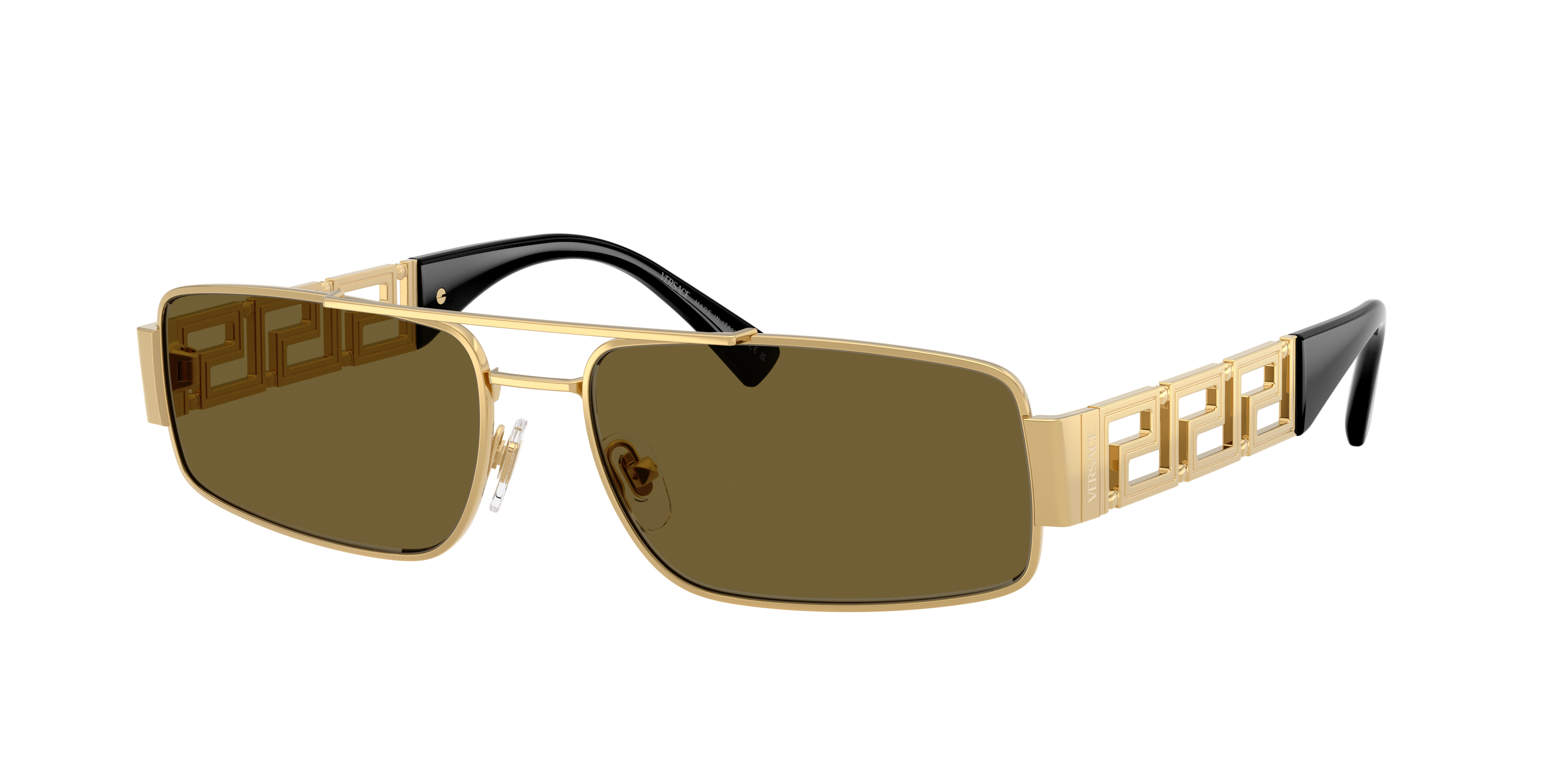 Versace Man Sunglass VE2257 -  Frame color: Gold, Lens color: Dark Brown