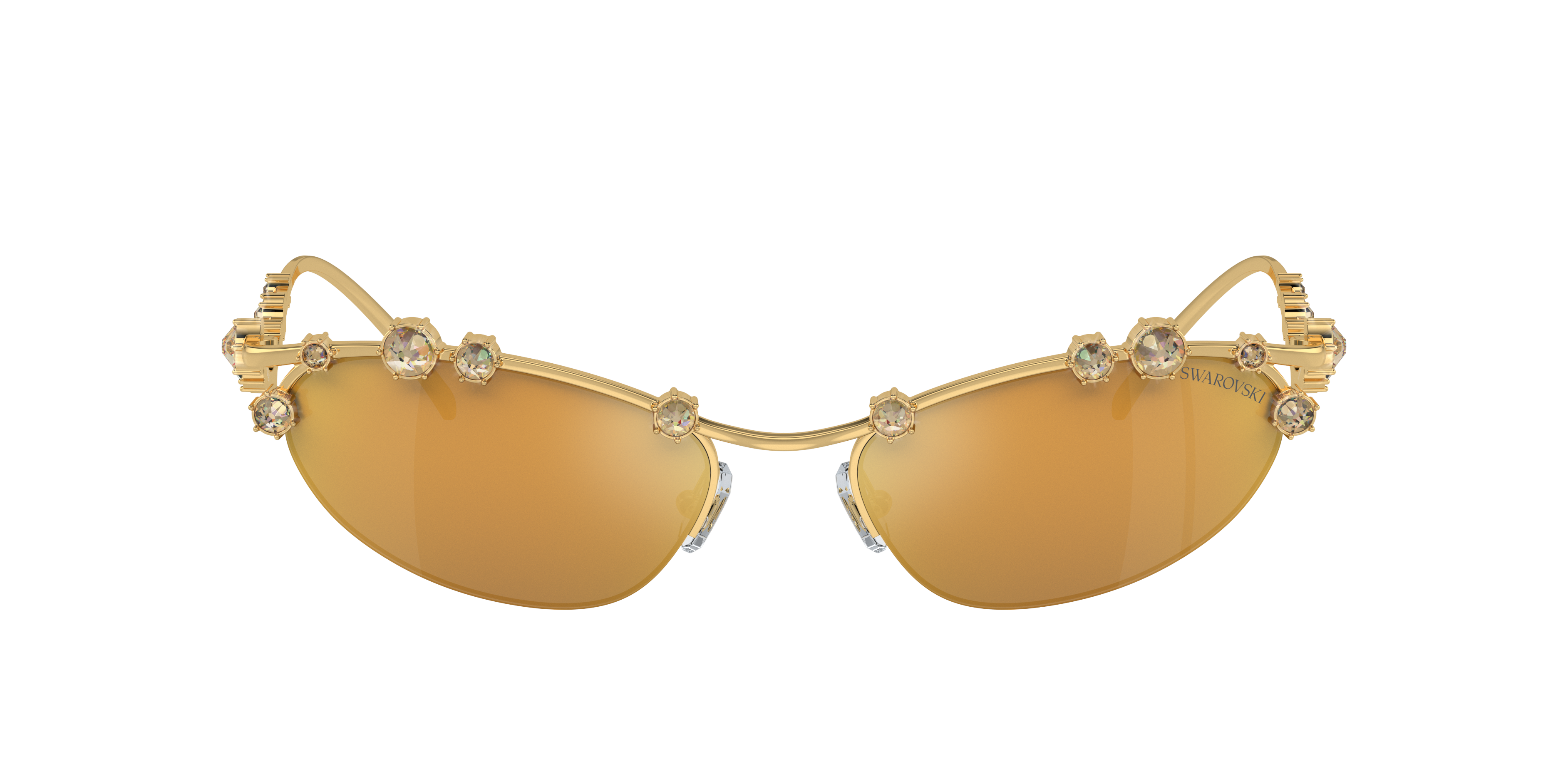 【送料,関税込】SWAROVSKI サングラス SK7016 Swarovski SK7016 L (56 - 19) with Grey lenses and Gold frame