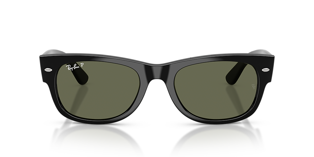 Ray-Ban Mega Wayfarer II XL (55 - 21) with Green lenses and Black