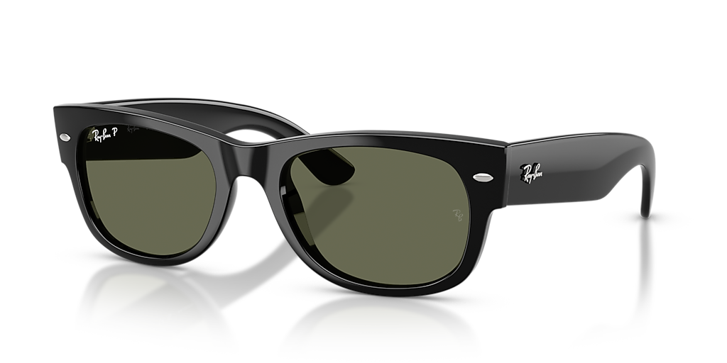 【極美品】Ray-Ban MEGA WAYFARER 偏光レンズ Ray-Ban Mega Wayfarer II XL (55 - 21) with Green lenses and Black