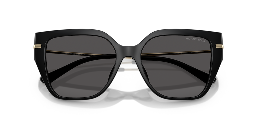 MICHAEL KORS MK2231U St. Barths Black - Woman Sunglasses, Dark Grey Solid Lens