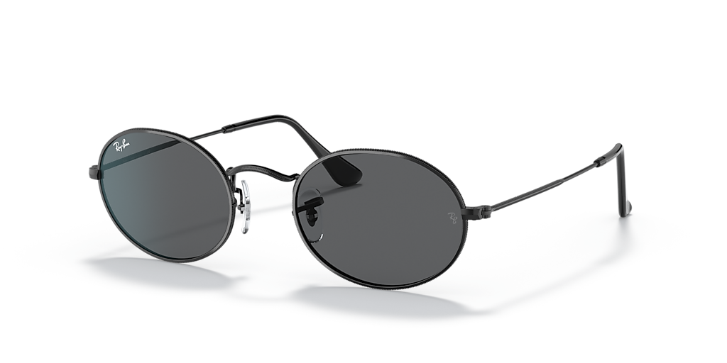Ray-Ban RB3547 Oval Metal XL (54 - 21) with Grey lenses and Black