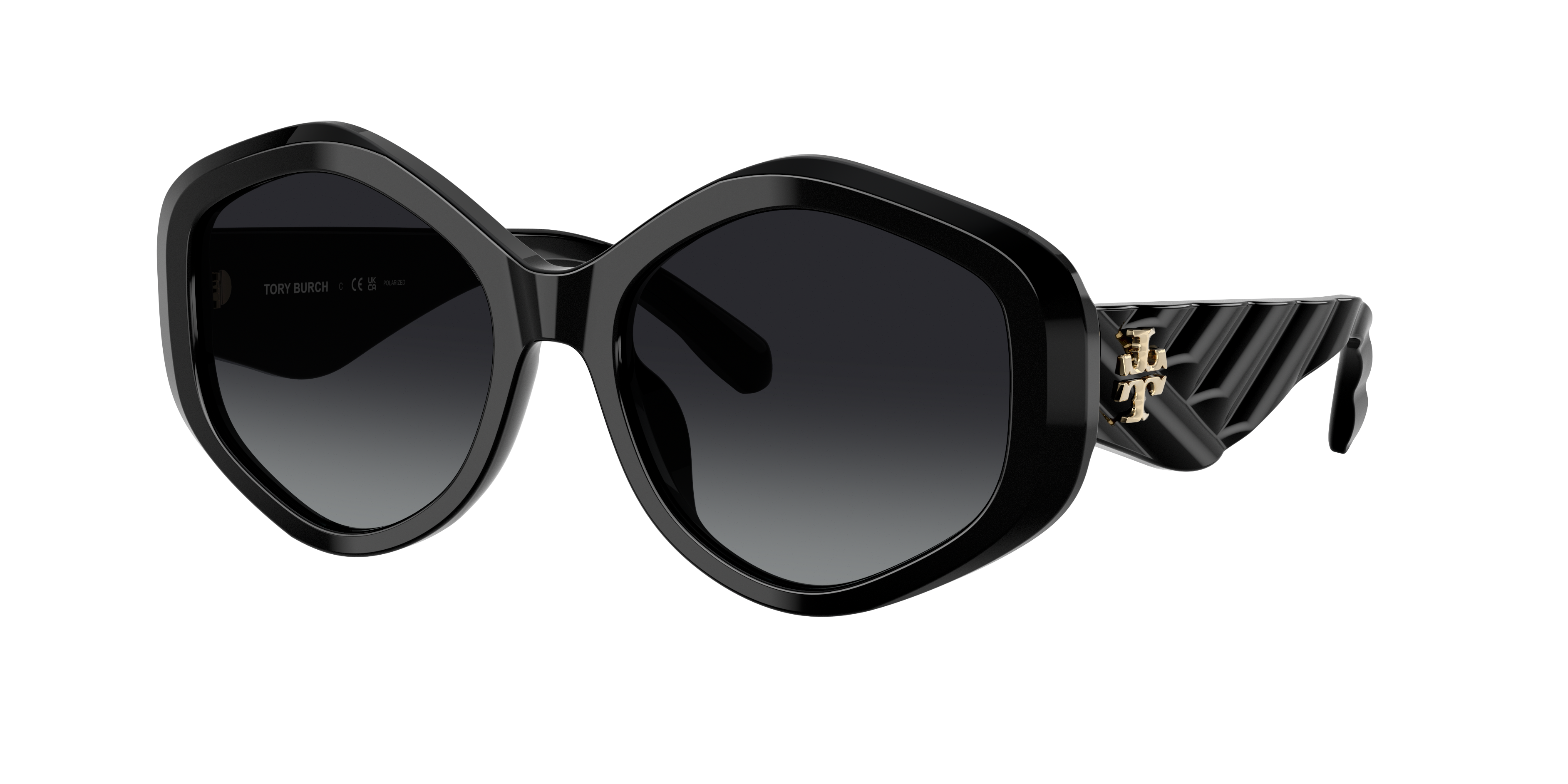 Tory Burch Woman Sunglass Ty7217u In Grey Gradient Polar
