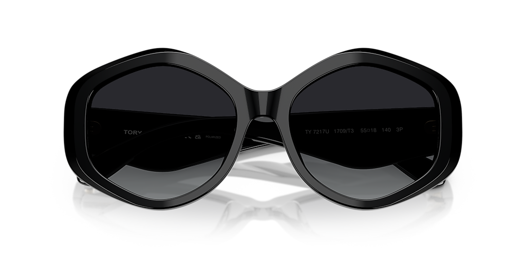 TORY BURCH TY7217U Black - Women Sunglasses, Grey Gradient Polar Lens