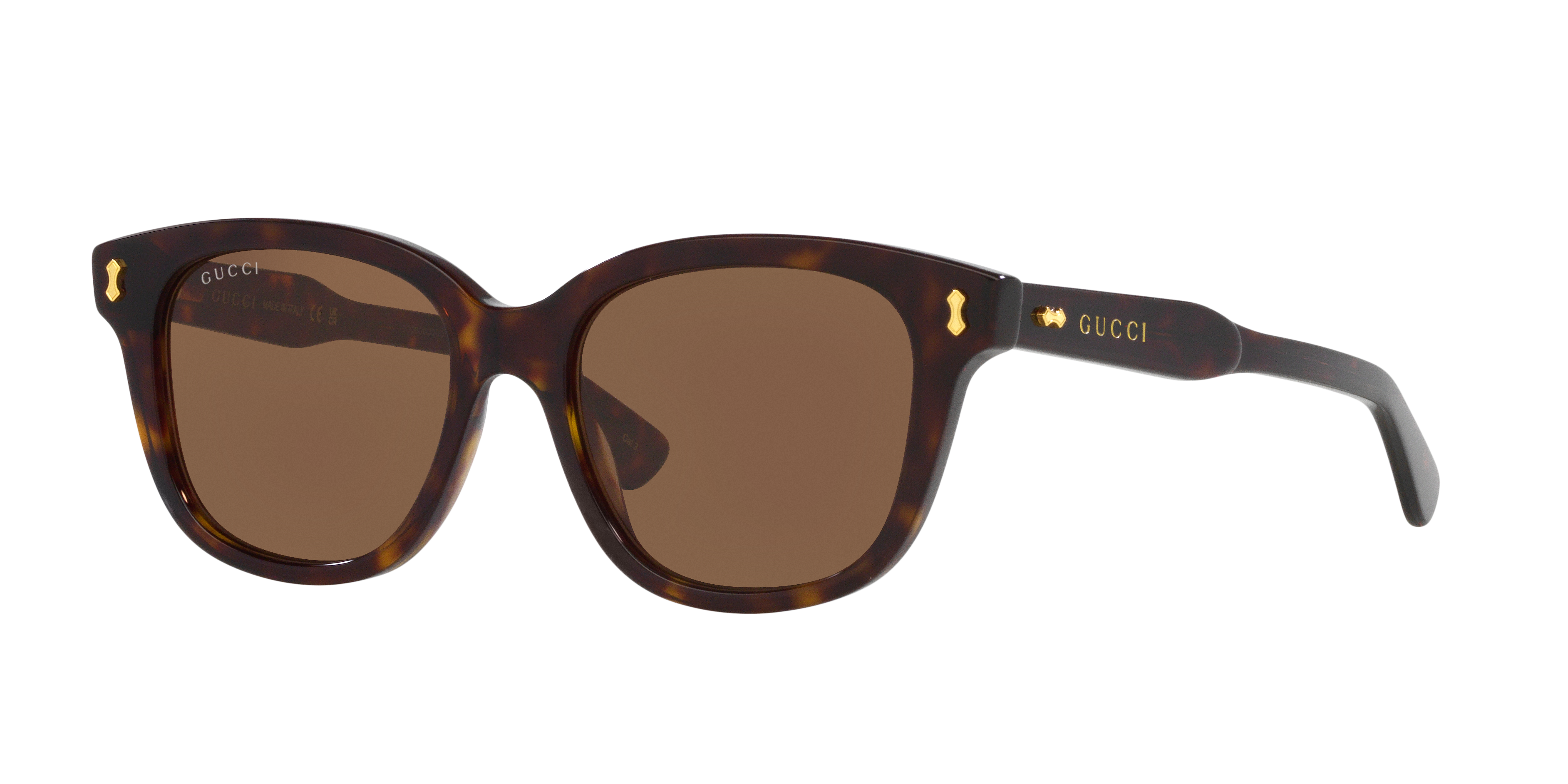 Gucci Man Sunglass GG1264S -  Frame color: Tortoise, Lens color: Brown