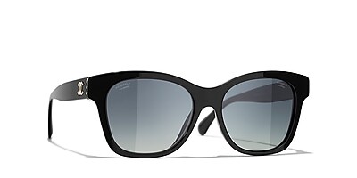 Chanel Square Sunglasses CH5482H 54 Grau & Schwarz & Gold 