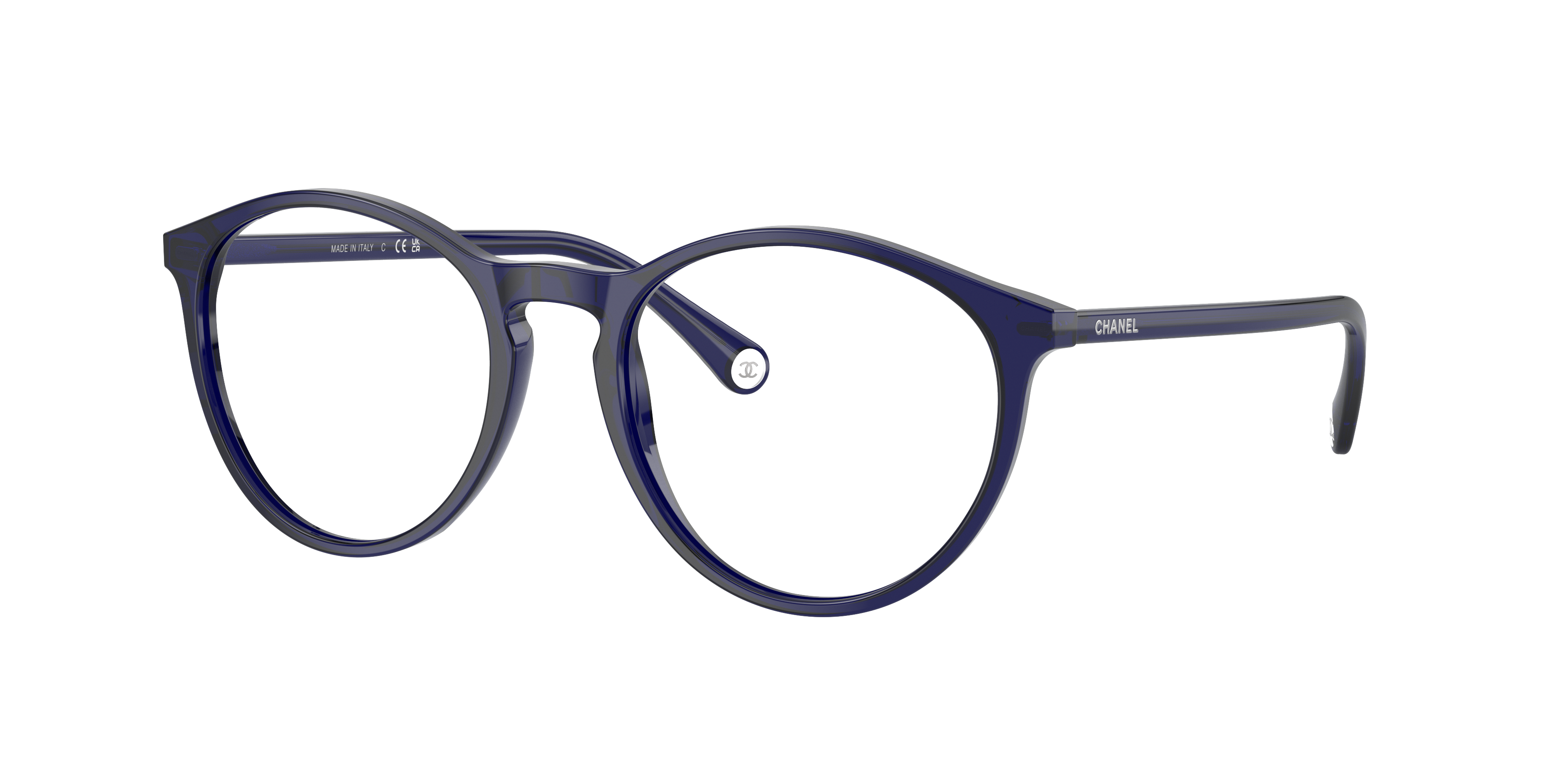 Chanel Woman Sunglass Pantos Eyeglasses CH3413 -  Frame color: Blue, Lens color: Demo Lens