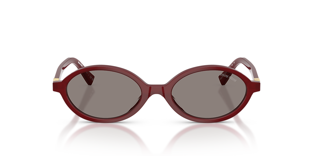 MIU  Miu Miu MU 04ZS S (50 - 18) with Grey lenses and Red frame
