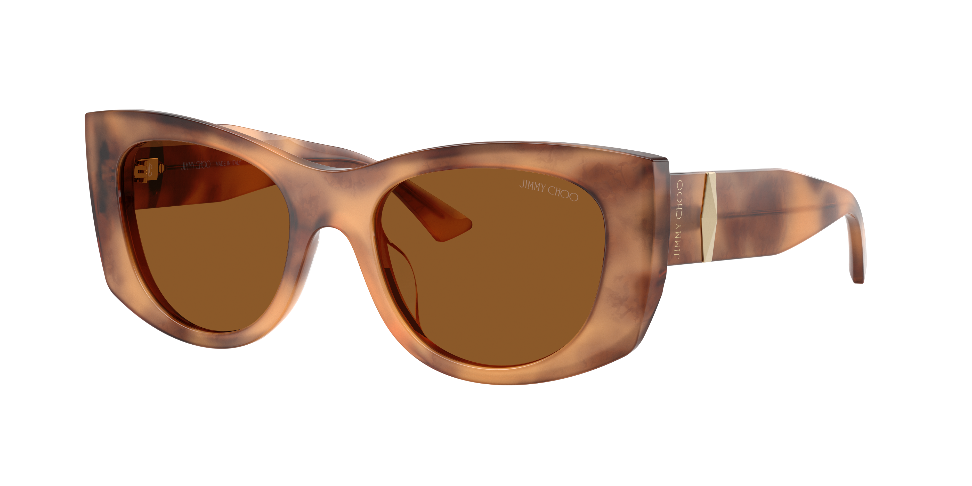 Jimmy Choo Woman Sunglass JC5066U -  Frame color: Tan Havana, Lens color: Dark Brown