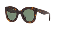 CELINE CL4005IN Black - Women Luxury Sunglasses, Green Lens