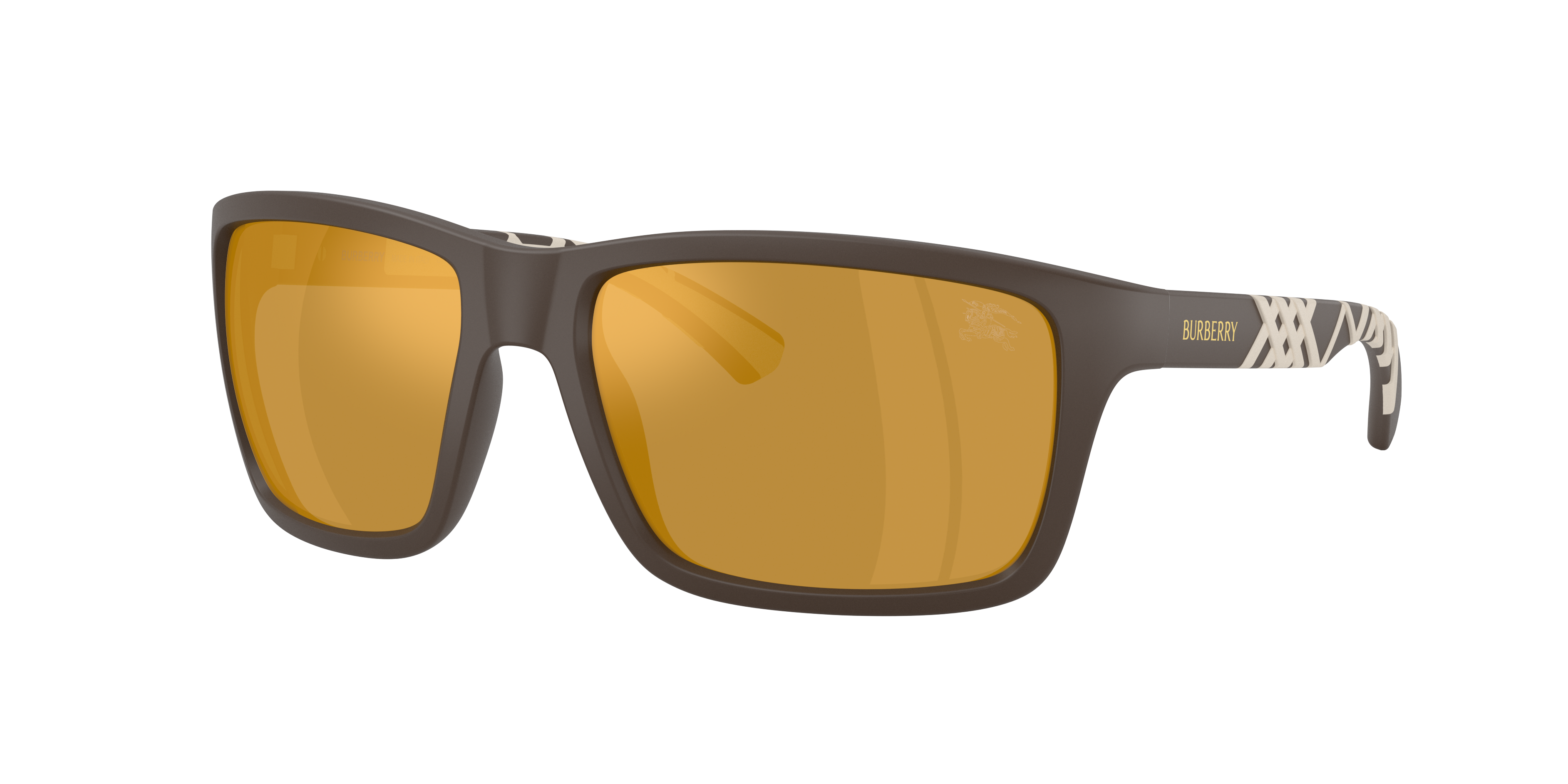 Burberry Man Sunglass BE4483 -  Frame color: Matte Brown, Lens color: Marrone Specchio Oro