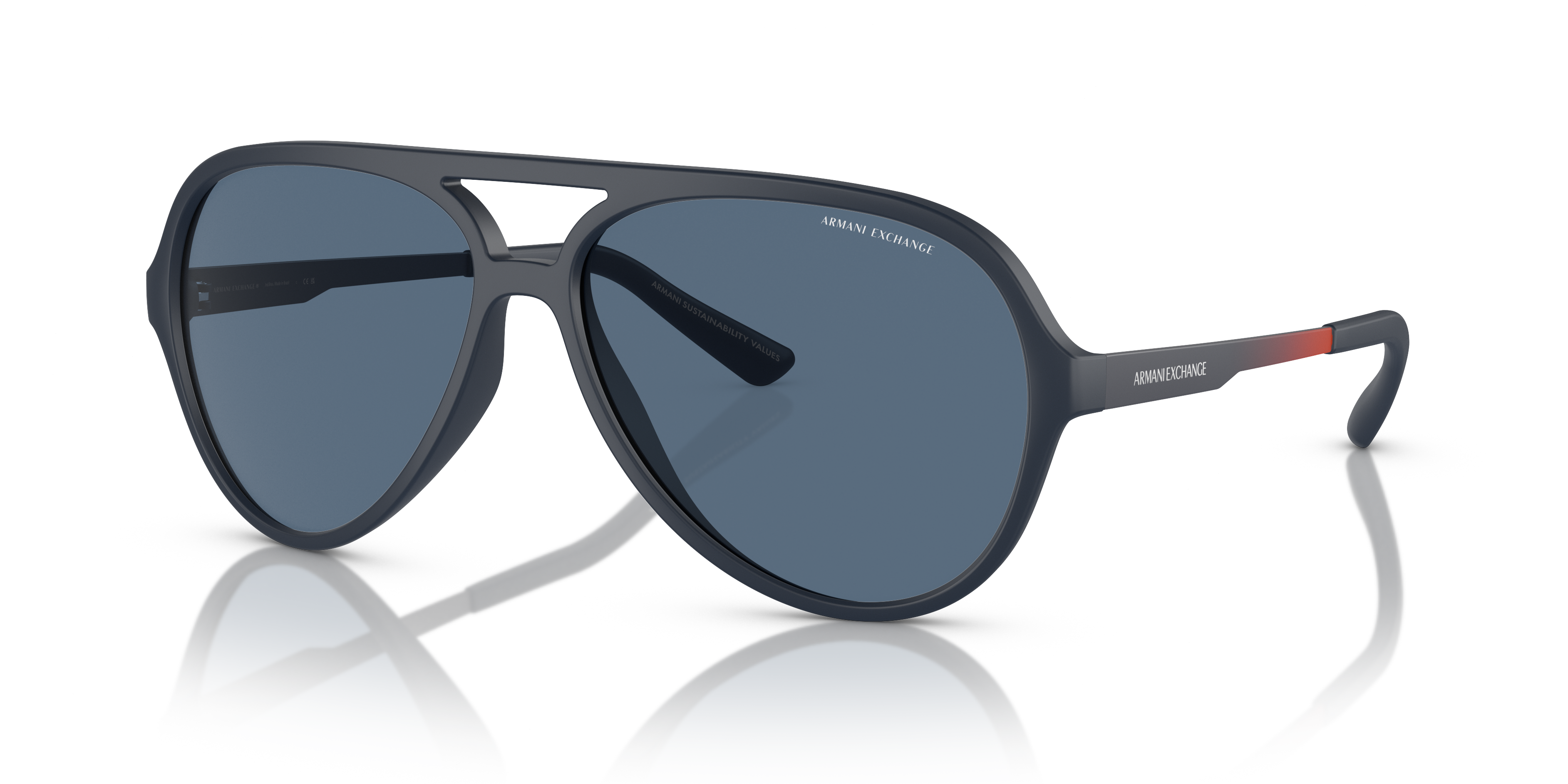 Armani Exchange AX4133S XL (60 - 14) com Lentes Azul e Armação