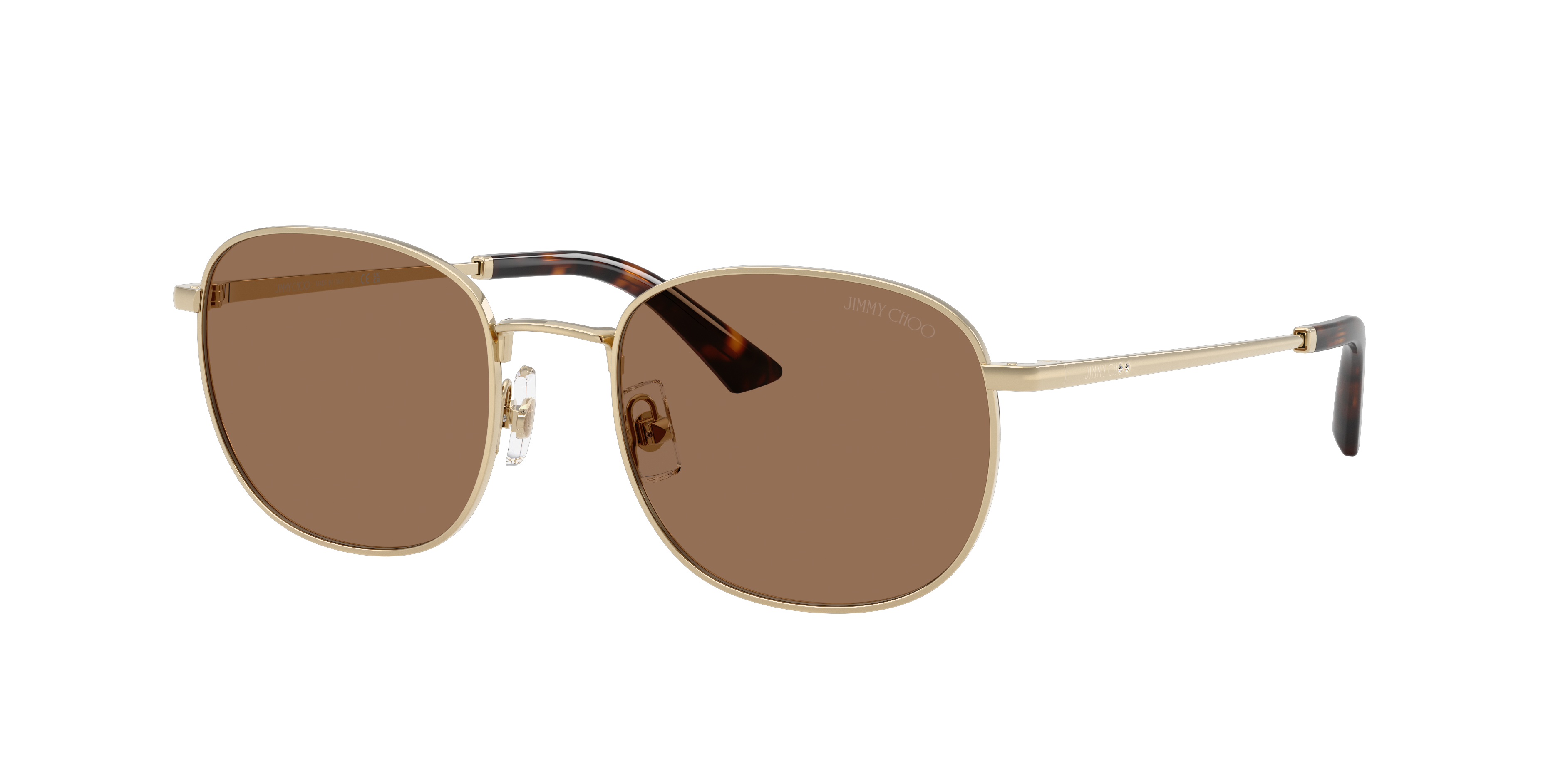 Jimmy Choo Woman Sunglass JC4025B -  Frame color: Pale Gold, Lens color: Dark Brown