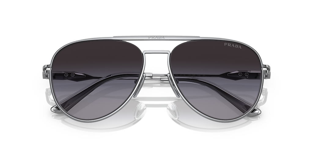 小物 archive PRADA halfrim sunglasses silver PRADA Sunglasses – ARCHIVE