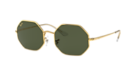 RAY-BAN 1972 オクタゴンフレーム ゴールドサングラス OCTAGON 1972 Sunglasses in Gold and G-15 Green - RB1972