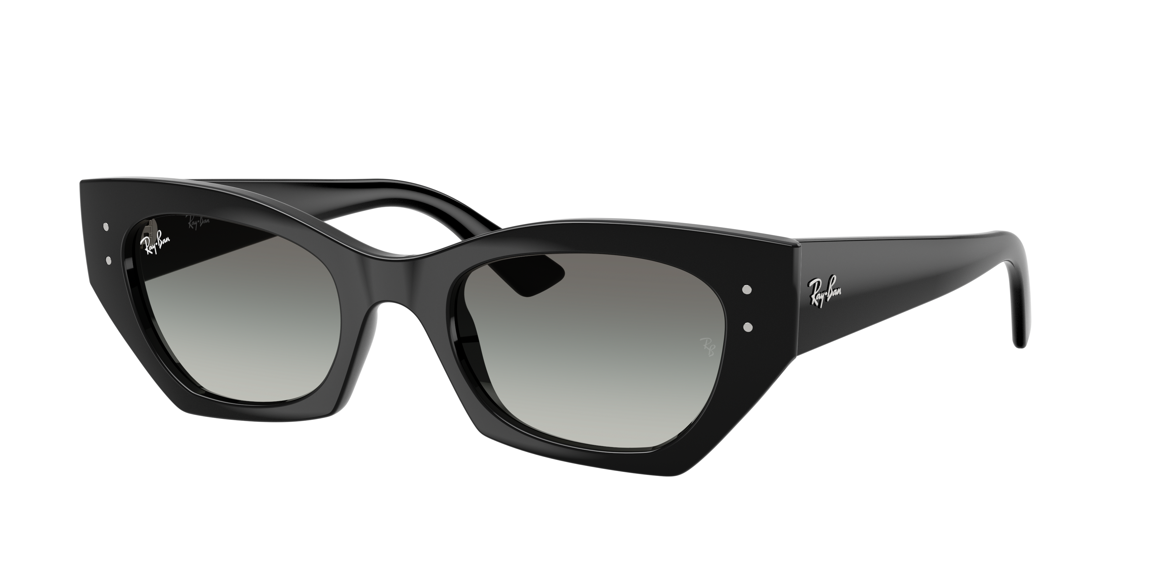 Ray-Ban Unisex Sunglass Zena Bio-Based -  Frame color: Black, Lens color: Gradient Grey