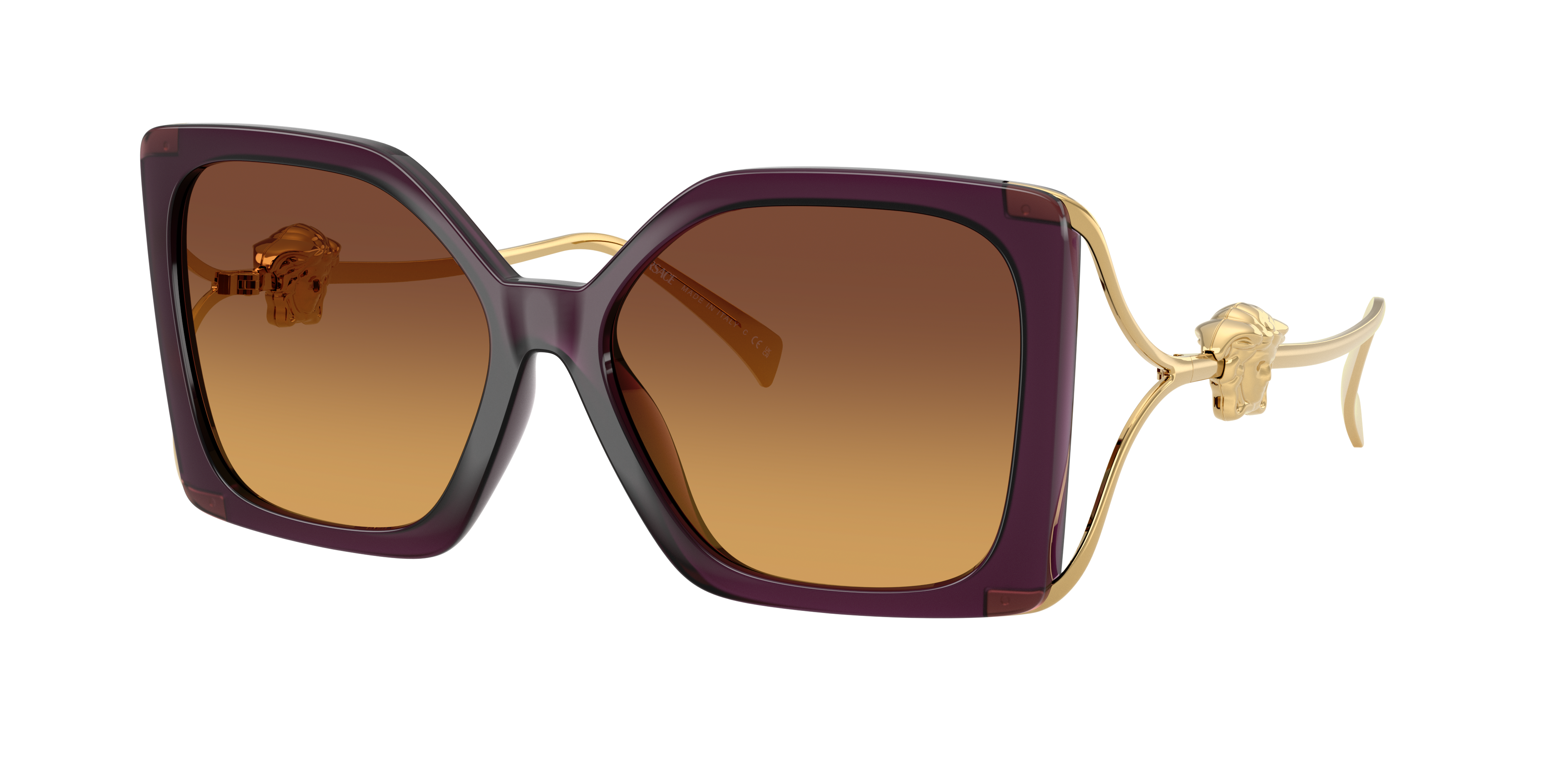Versace Woman Sunglass VE4502U -  Frame color: Opal Purple, Lens color: Yellow Gradient Brown