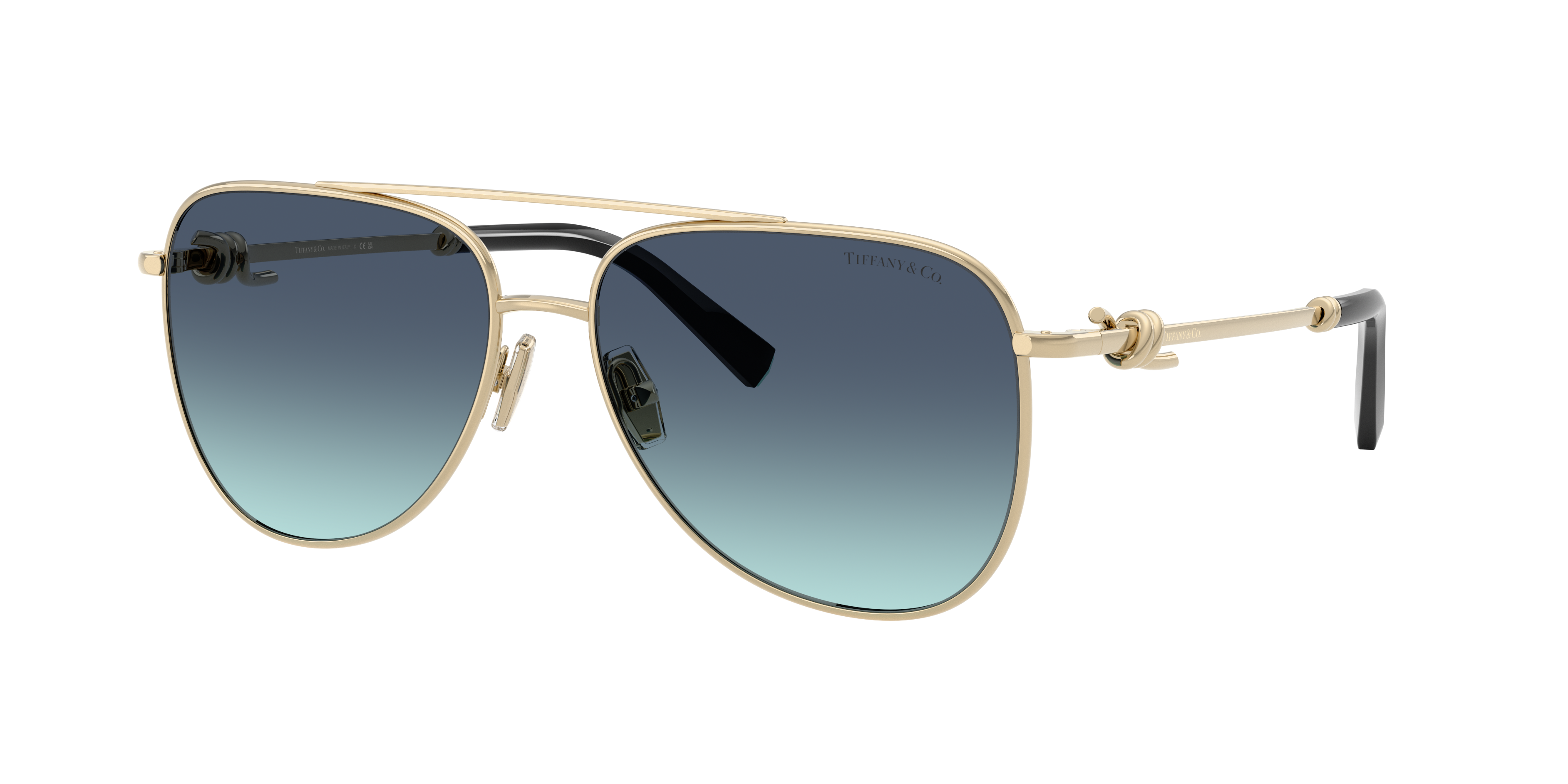 Tiffany & Co. TF3116 XL (59 - 15) with Blue lenses and Gold frame