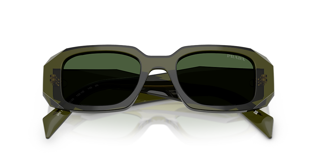 Prada PR 17WSF S (51 - 20) with Green lenses and Green frame  display picture 1