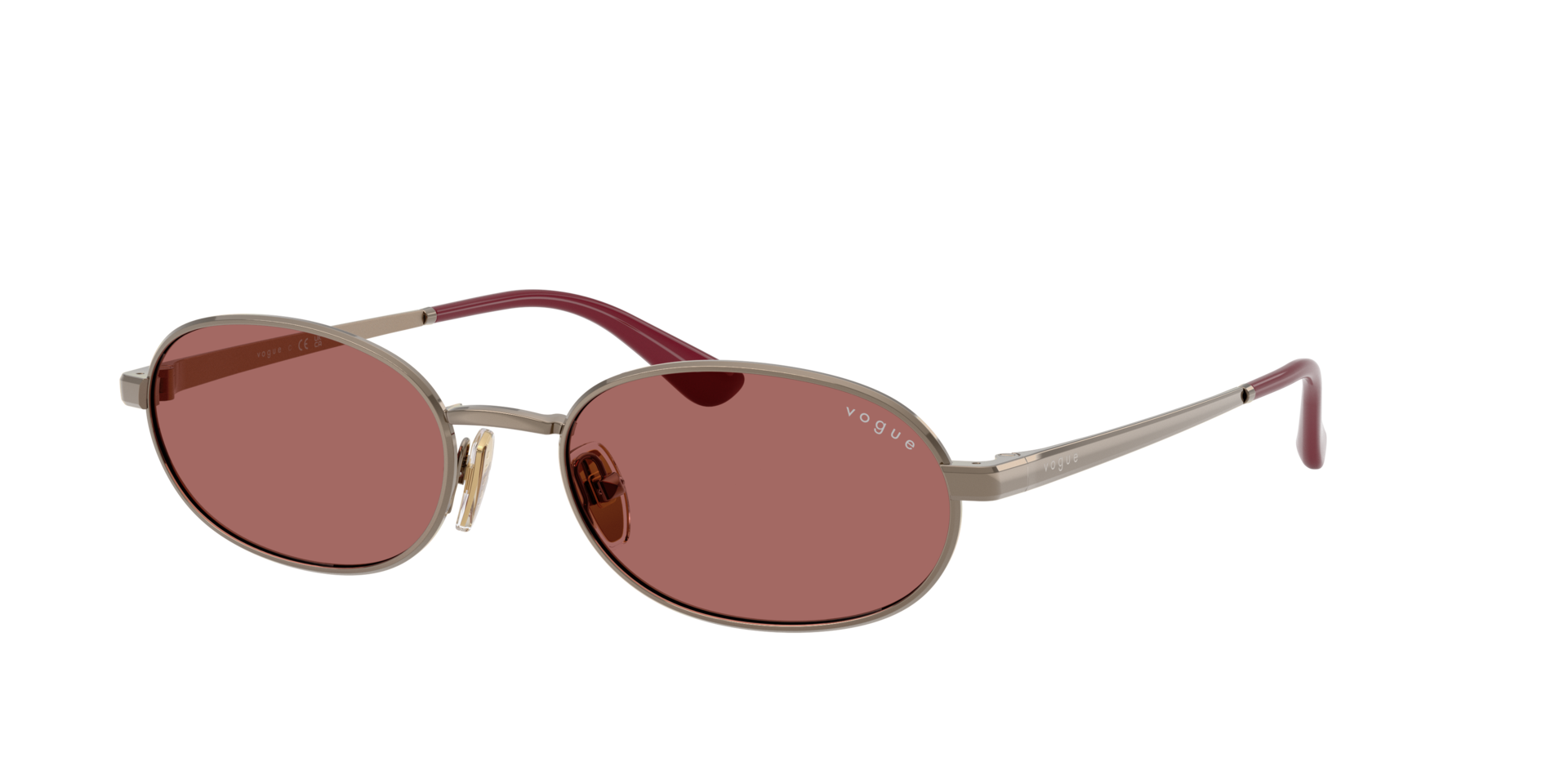 Vogue Eyewear Woman Sunglass VO4353S -  Frame color: Light Brown, Lens color: Dark Violet