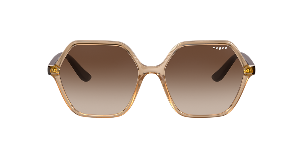 VOGUE EYEWEAR VO5361S Transparent Caramel - Woman Sunglasses, Brown Gradient Lens