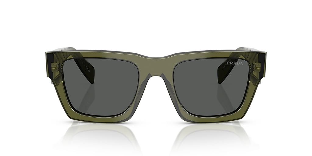 PRADA PR A06S Talc - Men Luxury Sunglasses, Dark Grey Lens