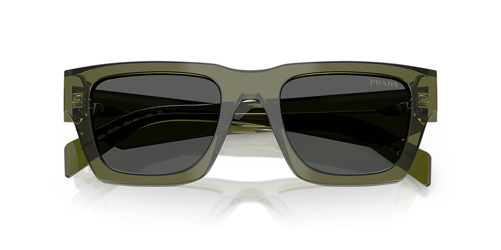 PRADA PR A06S Talc - Men Luxury Sunglasses, Dark Grey Lens