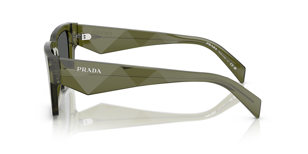 PRADA PR A06S Talc - Men Luxury Sunglasses, Dark Grey Lens